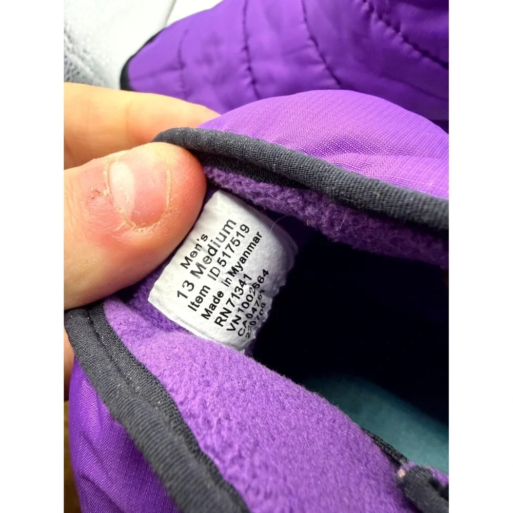 L.L.Bean Mountain‎ Classic Quilted Mens 13 M Purple Teal Ankle Winter Snow Boot
